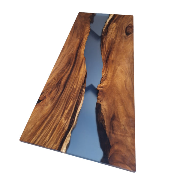 Epoxy Tafel 220x90cm "transparent river"