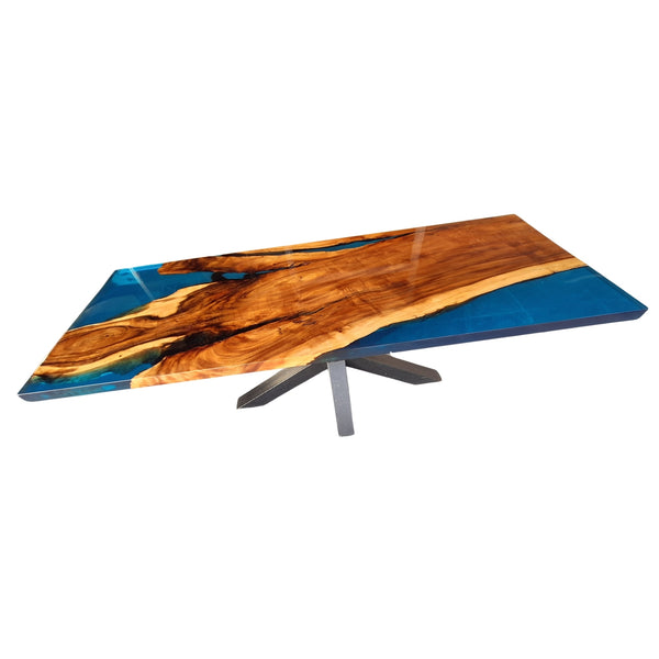 Epoxy Tafel 230x90cm "Blue"