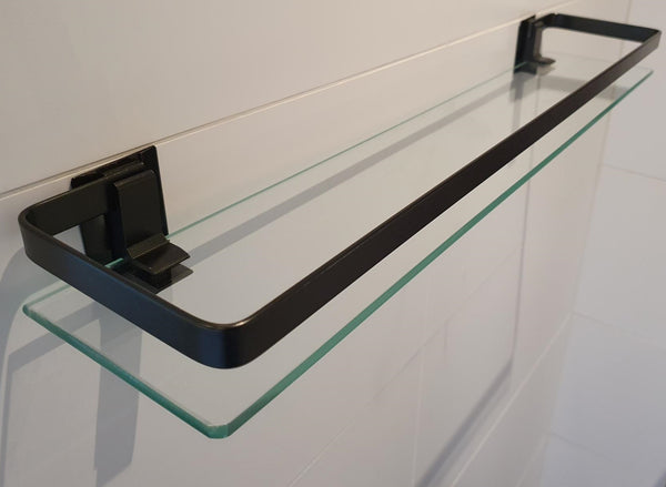 Planchet - 50cm - Zwart - Badkamerplank - Wandplank Badkamer