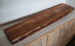 Acacia Boomstam wandplank - 70cm - met of zonder blinde plankdragers