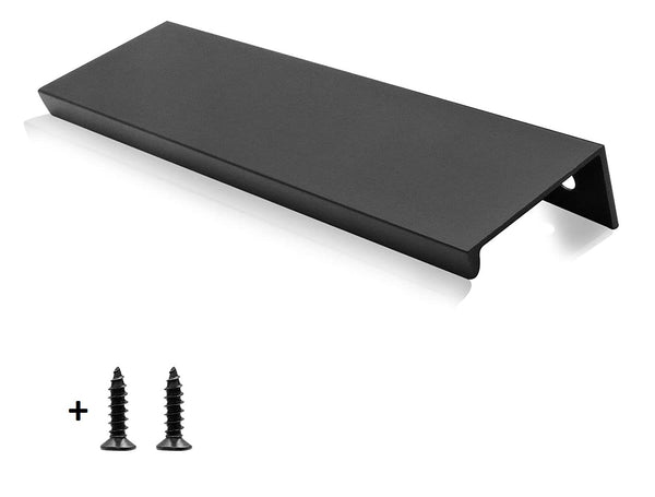 120mm - 150mm - 250mm - Handgreep plat zwart - Inclusief schroefjes