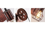 Industriële Wandlamp Roestkleur met stekker | Muurlamp | Wandverlichting | E27 fitting