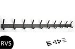 Wandkapstok 20 haken | 75cm | Inclusief bevestigingsmateriaal