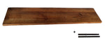 Mango wandplank - 50 t/m 100cm - INCLUSIEF blinde plankdragers - 2x geschuurd