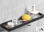 Planchet - 55cm - Zwart - Badkamerplank - Wandplank Badkamer
