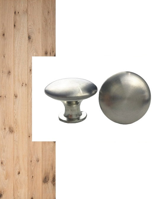 Meubelknop / Kastknop rvs - 24mm - Inclusief bevestigingsbout