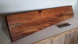 Acacia wandplank - 50 t/m 100cm - INCLUSIEF blinde plankdragers - 2x geschuurd