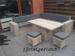 Steigerhouten tafel "Miami"