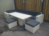 Steigerhouten tafel "Miami"