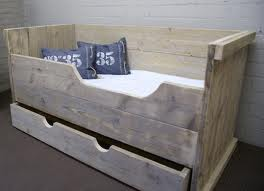 Steigerhouten kajuit bed "Johan"