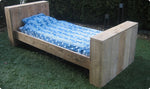 Steigerhouten bed "Irene"