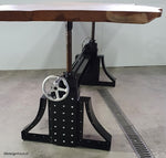 Opdraaitafel "Wheel of steel" Acacia hout