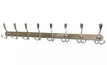 Wandkapstok 24 haken | RVS | 75cm | Inclusief bevestigingsmateriaal