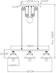 Retro plafondlamp | Lamp Vintage | Lamp Industrieel | E27 Fitting