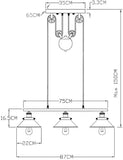 Retro plafondlamp | Lamp Vintage | Lamp Industrieel | E27 Fitting