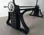 Opdraaitafel "Wheel of steel" Eikenhout